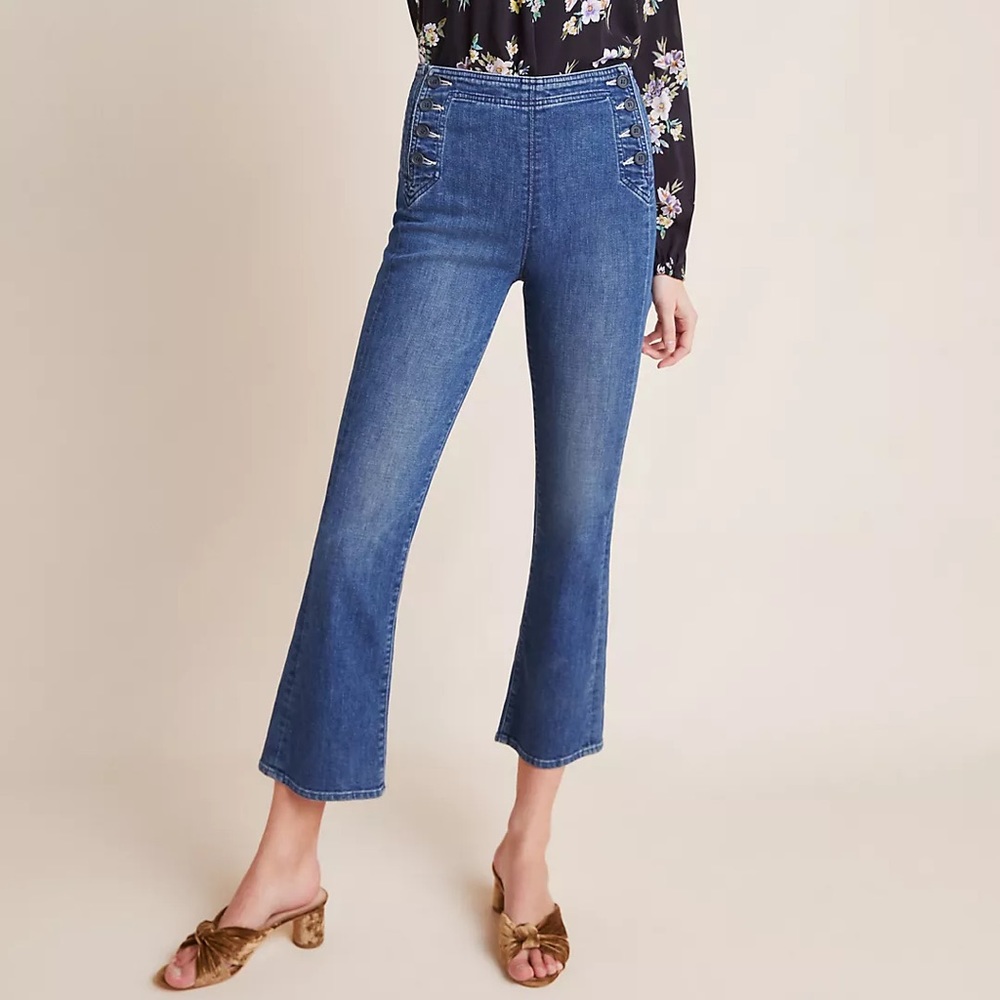 Mother Sailor Tripper cropped jeans